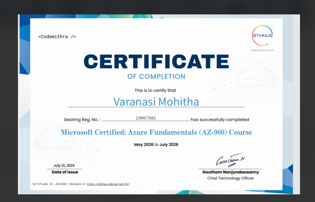 Oracle Certified Foundations Associate certificate